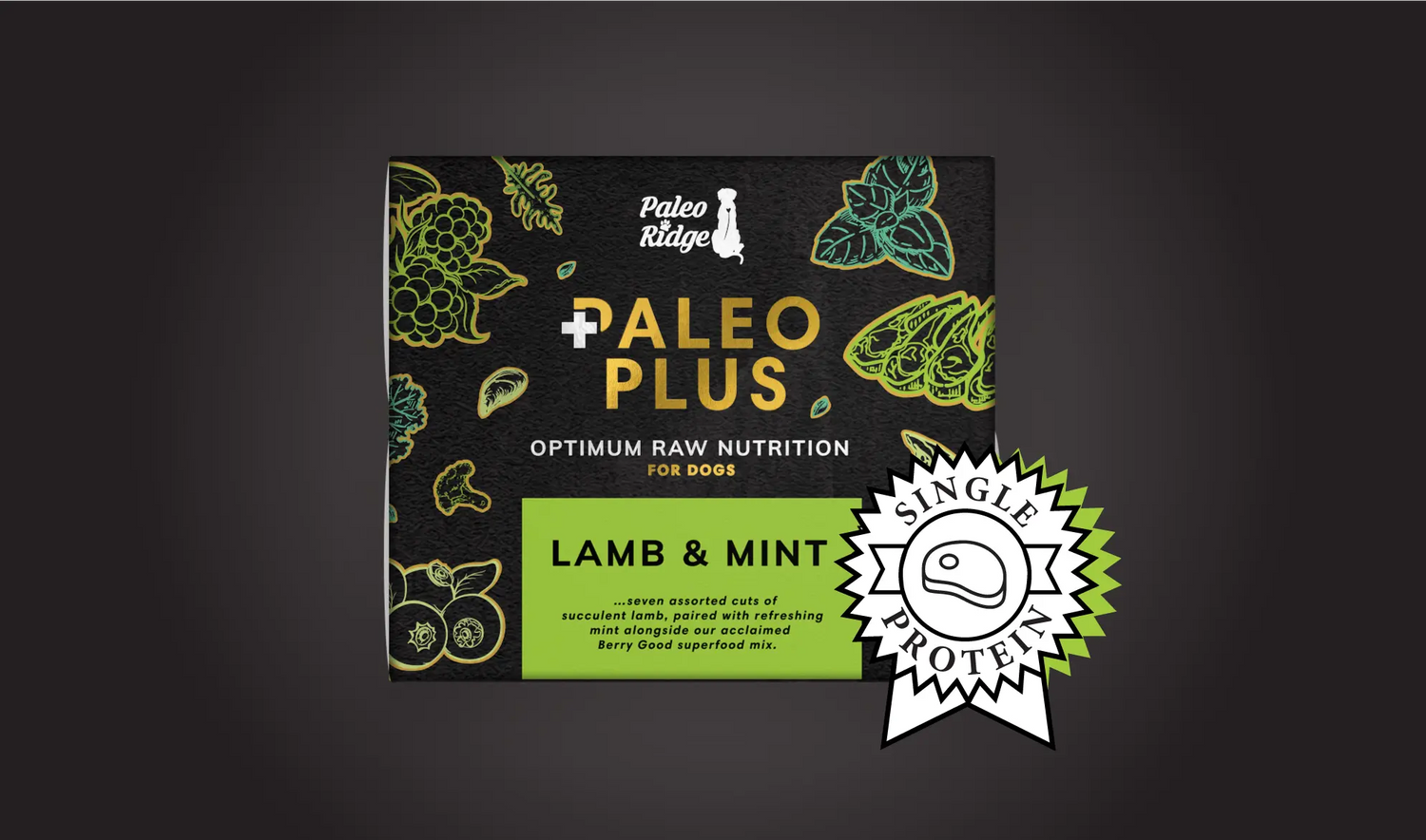 What is Paleo Plus Lamb & Mint Raw Dog Food?