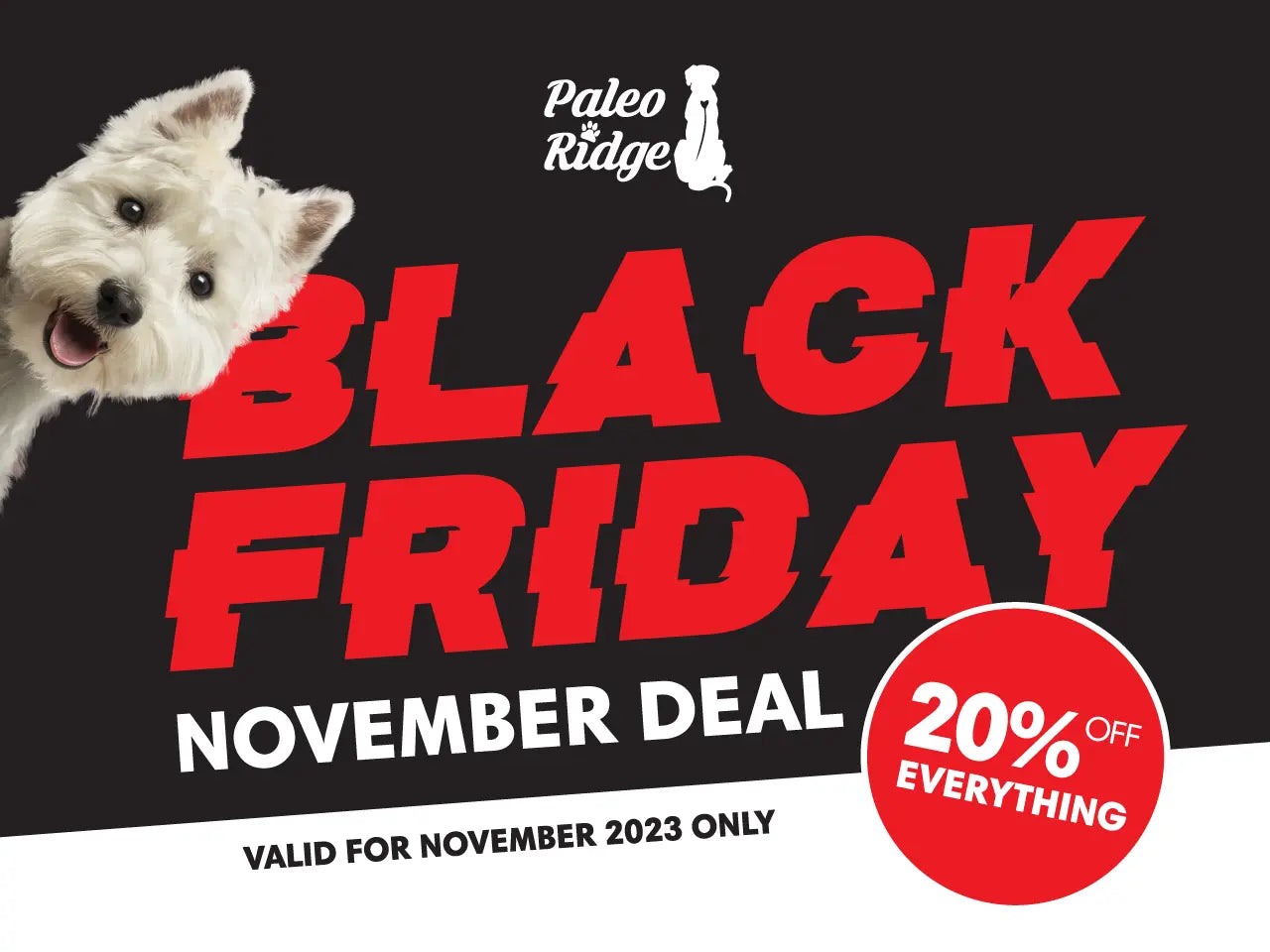 Black Friday Arrives Early for Paleo Ridge Stockists