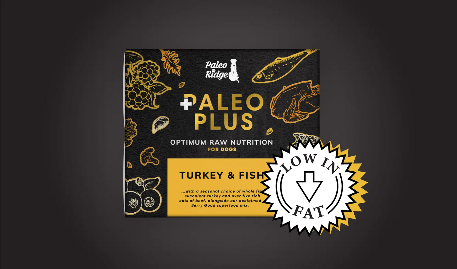 What is Paleo Plus Turkey & Fish Raw Dog Food?