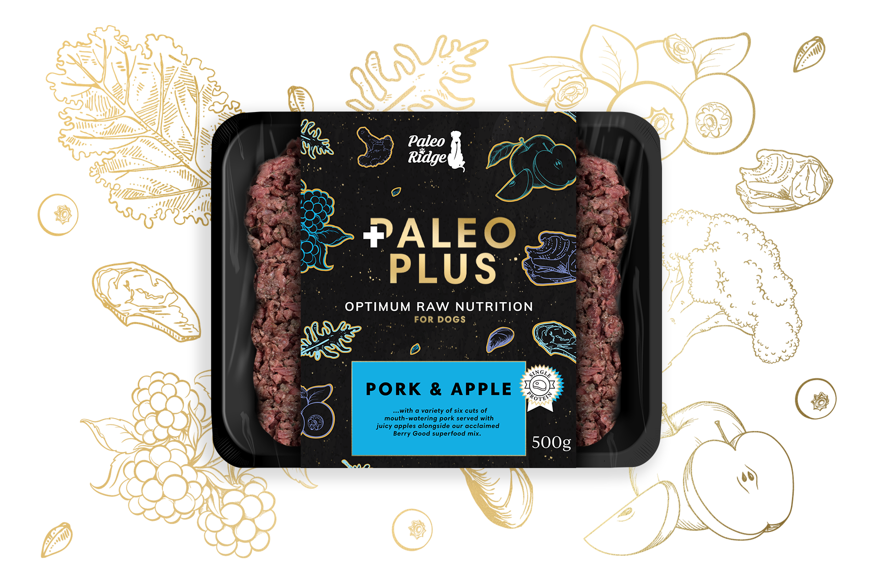 Paleo Plus Pork & Apple (500g)