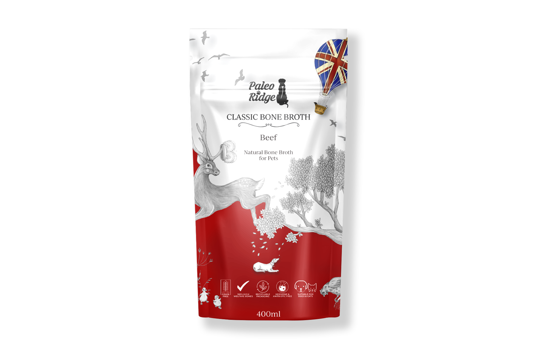 Classic Bone Broth Beef (400ml) - Paleo Ridge