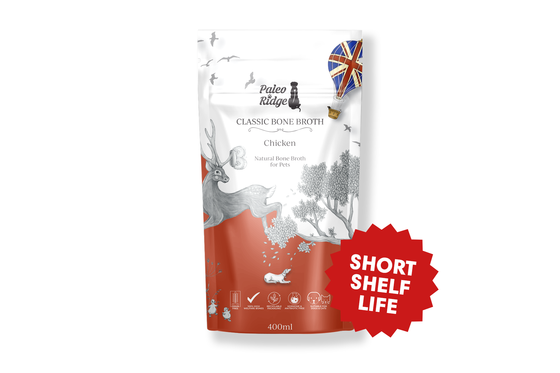 Classic Bone Broth Chicken (400ml) - 60% Off Short Shelf Life